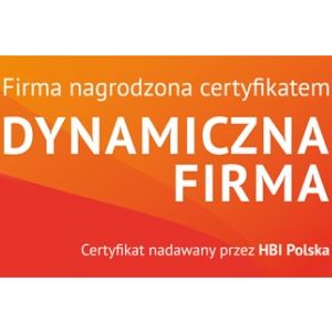 Certyfikat Dynamiczna Firma